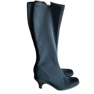 La Canadienne Tall Sock Boot Waterproof Kitten Heel  7